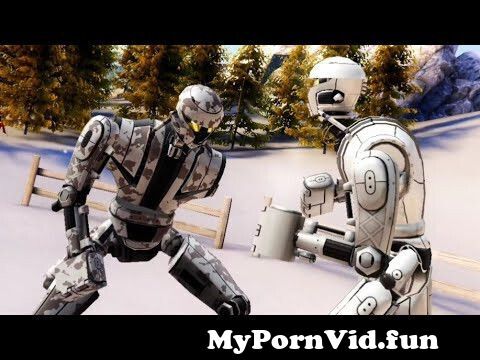 Real Monster Cums on Robot Hotty!