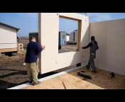 Dad builds a house