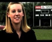 Kelly Franks &#39;09 explains how APU&#39;s athletic training program is preparing her for a career serving athletes, both physically and spiritually. Shot on a JVC GY250.
