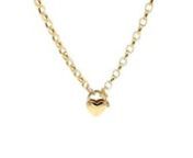 oval belcher2 padlock necklace in 9ct yellow gold from 9ct