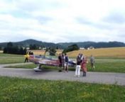 Visit to Flugplatz Gmunden (LOLU) on 19 July 2010. Hannes Arch of the Red Bull Racing Team is visiting.