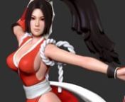 If you love this model, you can buy her at: https://www.cgtrader.com/3d-models?author=gadohoanMai Shiranui (不知火 舞, Shiranui Mai) is a character from both the Fatal Fury and The King of Fighters series of fighting games by SNK. Her official nickname is The Alluring Ninja Girl (魅惑 の 女忍者, Miwaku no Kunoichi).nnDue to Mai&#39;s vast popularity among fans; she has been in most promotional art, game art, themes, and merchandise out of any character making her the female mascot and sex