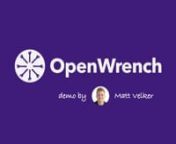A short demo of OpenWrench CMMS software -- a simple, modern way to manage maintenance and repairs at all of your locations.