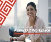 Avaya IX Workplace Audio and Video Settings from avaya video