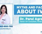 Dr. Parul Agrawal (Senior IVF Consultant, Noida) Explaining Myths and Facts about IVFnnVideo TranscriptnnThere are a lot of misconceptions and myths surrounding treatment options, particularly IVF Treatments. If you are in the fact-finding stage and wish to clear your confusions, here are few truths behind popular Infertility and IVF Treatment myths. nnMyth No. 1: Babies born with IVF are not normal 0:28nnThat’s not actually true. The risk of delivering an IVF baby with birth defects is in-fac