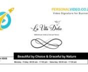 #PersonalVideo produced for La Vita Dolce, a Business of #BeautyBoutique.nnVisit La Vita Dolce&#39;s Business Website https://lavitadolce.co.za/ for more information.nLa Vita Dolce YouTube playlist of all Personal Videos:nhttps://www.youtube.com/playlist?list=PL1OIxMCq4hwgqhgngaNWoeh37yNcszaIBnnPersonal Video for Business is a great way to express your Business, to tell your audience who your Business is and what your Business do.nAn HD (High-Definition) Format of your Business Personal Video is pro