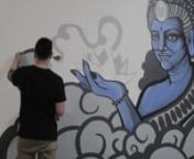 Mural painted for Bule Buddha Cafe (Victoria St Melbourne)nFilm and production: Will DiasnesnMusic Credit: About You - XXYYXX