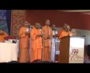 Vedic Chanting by Swami Stavapriyananda and other monks and brahmacharins at the Inaugural Session of the Bhava Prachar Convention at Belur Math on 16th June 2014