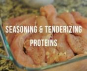 If you&#39;ve ever eaten bland or tough proteins (and we&#39;re sure you have), try this little trick: season and tenderize all your proteins before cooking. You can do it right before cooking or up to 2 days ahead. We&#39;re sure you&#39;ll taste the difference! Learn more on our site: http://www.cooksmarts.com