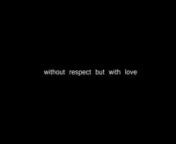 &#39;without respect but with love&#39; (2015) is part of Stella Dimitrakopoulou’s PhD research on “(Il)legitimate Performance: Copying, Authorship and the Canon”. The work examines how copying, as part of an illegitimate process, influences the formation of a canon and the attribution of values, to propose copying as an act of love. A series of 15 videos were made one after the other like a Chinese whispers game based on a video of Trio A by Yvonne Rainer (recorded by Sally Banes in 1984).nnConce