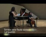 live performance in CNART, Mexico D.F. 2009nnHandel, recorder sonata HWV 369 in F MajornnTamar Lalo, recordernJosetxu Obregon, baroque cellonSantiago Alvarez, harpsichord