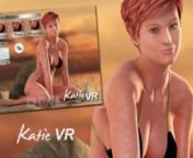 http://www.myvirtuallady.com Spice up your website or your blog with Katie VR widget featuring Beach Girl Katie in Sexy Bikini. nAuto-rotate and customize this 3D Babe just for fun : choose up to 4 Body Morphs and 3 environments.nKatie VR is a Virtual Reality object movie requiring Flash 9 or higher.
