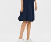 W pleated skirt navy from pleated skirt