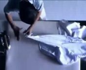Watch this man iron and fold this shirt in less than 3 minutes. Do you think you can keep up?(Disclaimer: Do not try this at home.) Just say no to boring.nsee more: http://goo.gl/S4KKaD