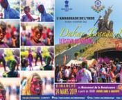 Quelques photos du festival des couleurs au Monument de la Renaissance (DAKAR, SENEGAL)nLE 24 - 03 - 2019 nDAKAR TIRANGA HOLI