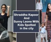 Shraddha Kapoor was spotted in the city today. She will be next seen in Saaho next to south megastar Prabhas for the same. The movie which was set to be released on the 15th of August has now been shifted to 30th August. This was done to avoid the clash with Akshay Kumar&#39;s Mission Mangal and John Abraham&#39;s Batla House. A new song from the movie titled Psycho Saiyaan was also released. She is also preparing for Remo D&#39;Souza&#39;s Street Dancer 3D along with Varun Dhawan. Sunny Leone was also spotted