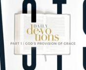Pastor Jim Cymbala begins his study on the book of Acts with an introduction to the times, places and people surrounding the birth of the church; and he reminds us that God always has a provision of grace for his people as they go through whatever they go through.nnSubscribe to our YouTube channel:nhttps://www.youtube.com/channel/UCfmIDNINOUtmEzL4Hqgstxg?sub_confirmation=1 nnStay Connected: https://www.brooklyntabernacle.org/ https://www.facebook.com/TheBrooklynTabernacle/ https://twitter.com/ji
