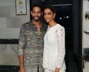Gully Boy fame Siddhant Chaturvedi hosted a party at his home for his industry friends. Among the attendees were his co-stars Ananya Panday, Deepika Padukone &amp; Ishaan Khatter. The actor was recently back from Goa after shooting for his next opposite Deepika Padukone and Ananya Panday. Deepika wore a white gharara and looked stunning in a bun, while Ananya wore a bohemian red dress. Ishaan was seen in a printed multicoloured shirt for the party. Post the party, Deepika and Siddhant posed toge