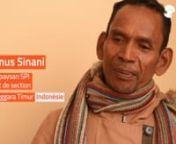 Martinus Sinani, originaire du village de Nusa Tenggara Timur en Indonésie, témoigne de la tentative d&#39;accaparment des terres de son village par le gouvernement Indonésien. Tentative repoussée grâce à l&#39;action de Martinus et du partenaire du CCFD-Terre solidaire sur place.