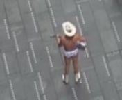 The Cowboy uses manipulated footage captured from several Times Square webcams to follow the Naked Cowboy, a local street performer, as he wanders through the streets amid the height of the New York COVID-19 pandemic. The footage is exaggerated in a way to the make the performer feel complete isolated, presenting a dystopian view of events that reflects the fears surrounding the pandemic.nnThe work touches on many other themes, including surveillance in public spaces as well as the escapism and