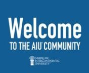 UNIV103 Welcome To The AIU Community_v2 from aiu