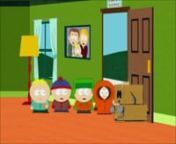 Kyle, Stan and Kenny stop by Butters&#39; house to ask Cartman why he&#39;s still dressed as AWESOM-O.