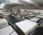 BEDLINE Series is automated production line which is fully designed and implemented according to you production variables such as capacity, level of mattress versatility, general categories of mattresses, layout, existing machines, labor cost, etc. nBEDLINE Series provides neat and efficiency production by eliminating handling, damage or dirt on the mattresses during the handling, operators’ fatigue, the volatility of the operators efficiency and the mess inside the factory. The decreased numb