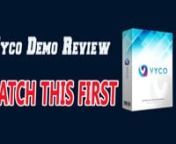 Get Vyco Here : https://tinyurl.com/Vyco-AppnnWhats up there and welcome to my Vyco review! I’m hoping you’re doing all nicely. These days we can evaluate the viral concept generator named Vyco coming from 2 skillful creators Mo Miah, John Gibb and Ricky Mataka. At the same time as many evaluations available are lacked information, you may discover my Vyco overview the maximum precise one with the total evaluation of it.nnWatch My vyco Demo Review on Youtube Here : https://www.youtube.com/wa