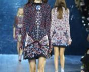 Two ideologies, cosmic and chaos, fuse in Mary Katrantzou’s Spring/Summer 2016 collection, expressing the concept of movement, of voyage into uncharted territories. An exploration of exploration. Godets of print, colour and maze-like channels of lace sit alongside alongside puzzling pieces of print and lace and matelasse patterns. Embroideries and prints draw on the Flammarion engraving of medieval cosmology, frequently used as an illustration of the quest for knowledge. The palette is solaris