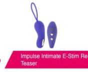 https://www.pinkcherry.com/products/impulse-intimate-e-stim-remote-teaser (PinkCherry US)nhttps://www.pinkcherry.ca/products/impulse-intimate-e-stim-remote-teaser (PinkCherry Canada)nn--nnPerhaps you&#39;ve heard a rumor or two about kegel exercisers? This inner stimulator/pelvic floor tightening team has racked up quite the reputation over the past few years thanks to its amazing sexual wellness potential and deeply pleasurable effect. There are many kegel options, from free-floating beads to inter
