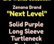 Zenana Solid Purple Long Sleeve Turtleneck Bodysuit from zenana