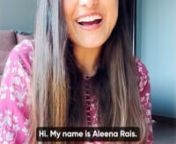 Aleena Rais Testimonial from aleena rais