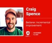 Betterer: Incremental Improvement - Craig SpencennIf you’re working on a project that has been around for a while, chances are there’s a few cobwebs on some parts of your codebase that make you cringe… This is a totally normal part of the natural growth of an application. But how can we improve our software and correct past mistakes in a sustainable way, and without massively blowing out the scope? Let’s discuss an incremental approach to dealing with mature codebases! We will take some