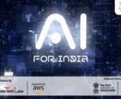 AI FOR INDIA - The Data Tech Labs Inc., has launched Al for India powered by Amazon Web Services (AWS) and supported by the MINISTRY OF EDUCATION, GOVERNMENT OF INDIA and AICTE , a project aimed at ensuring fair deployment of Al technology and access to Al expertise. nnKnow More - www.aiforindia.ainnI for India has organized some programs specifically designed to upskill the youth and get them ready to take a big pie in the upcoming AI job opportunities.nnRegister for the following events and