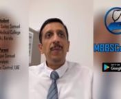 Mr. Sajan Samuel Testimonial About MBBSCouncil Services from sajan sajan