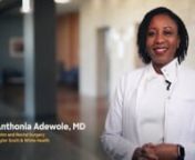 Dr. Adewole is a fellowship-trained colon and rectal surgeon who enjoys treating the full spectrum of benign and malignant colon, rectal and anal disorders. With over 7 years of experience, she specializes in treating inflammatory bowel disease and pelvic floor disorders with an interest in minimally invasive robotic and laparoscopic approaches. She also performs High Resolution Anoscopy (HRA), Transanal Minimally Invasive Surgery (TAMIS), Diagnostic Colonoscopy and Transanal Hemorrhoid Dearteri