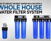 Hi and Welcome to our video on How to Create the Best Water You Can with a Whole House Water Filters, please click the link below to check out our website:nnhttps://www.mywaterfilter.com.au/whole-house-water-filters/nnIf you have any questions or if we can help you with anything, please contact us on 1800 769 300 or jump over onto our live chat on MyWaterFilter.com.aunn- G&#39;day, folks, Rod from My Water Filter here today, and I&#39;d like to thank you for dropping past the whole house water filter pa
