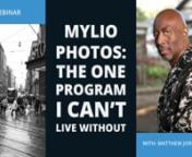Watch this exciting webinar as renowned photographer Matthew Jordan Smith shares his emotional attachment to Mylio Photos. Discover why Mylio Photos is not just a program but a lifeline for photographers and memory keepers everywhere.nnDuring this webinar, you&#39;ll uncover the endless benefits and features that make Mylio Photos the ultimate solution for preserving and accessing your cherished photographs. From keeping your memories safe to having instant access from anywhere, Mylio Photos ensures