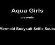 Selfie Scuba Girl Jenna dive with her selfie cam and films her self. She wear her cute mermaid bodysuit, white modern scuba mask and white fins. Jenna is diving with beautiful open long hair underwater in the pool.nnHD 10920x1080p MP4 High Quality Video