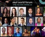 Attend the Forum online if you’re unable to be with us in person. Virtual participation in the 2024 program is free and open to everyone.nskoll.org/skoll-world-forum/nnWe’re excited to announce that registration is now open for the 2024 virtual Skoll World Forum. The online experience takes place on April 9–12, and includes access to live streams and replays of plenaries and select sessions from an inspiring lineup of speakers and hosts. Virtual attendance is free and open to the public, a