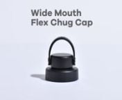 Refresh on the go with this leakproof Flex Chug Cap. The narrow chug spout provides a convenient, controlled flow, and the wide mouth cap easily fits ice cubes to keep things cool.nn#HydroFlask #ChugCap