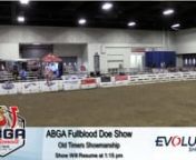 ABGA Fullblood Doe Show - Part 2 from abga