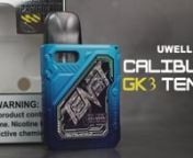 Shop the Uwell Caliburn GK3 TENET 25W Pod System, featuring an integrated 1000mAh battery, 2.5mL pod capacity with integrated coils, and utilizes an intelligent chipset with haptic feedback.nnProduct showcased in this video:nnUwell Caliburn GK3 Tenet 25W Pod System:nhttps://www.elementvape.com/uwell-caliburn-gk3-tenetnnFor more information, view our website at:nhttps://www.elementvape.com/