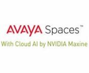 Release video for AI Noise Removal in Avaya Spaces