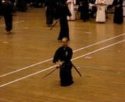 4 of the 5 waza I demonstrated while competing in the Nidan category at the All-Tokyo Iaido Tournament (ZKNR). The camera had a 3-minute limit so the last technique got cut off. I was competing against 5 other people and I did not win this round (made a mistake in the last technique). First 3 techniques are Omori ryu - Shohattou, Gyakuto from shoden, and Yukichigai from okuden. The last is ukenagaeshi, from the Seitei Iai.