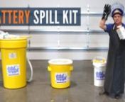 Spill Response Kits from BHS offer a compact, easy-to-use, and fast-acting way to clean spilled electrolyte from forklift batteries. These acid spill kits contain everything you need to safely contain, neutralize, and absorb hazardous battery acid spills while meeting safety requirements. Every battery charging area should have a Battery Spill Kit strategically placed to quickly and safely neutralize forklift battery acid spills on warehouse floors and equipment. nnBattery Acid Spill Kits (SK):