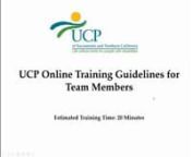 UCP Connect Guidelines and Expectations from ucp