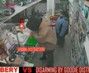 CATEGORY: Robbery &#124; Analyzed Content &#124; Explicit content 3 (scale 1-5) - Rated NC-17nnGoodie distraction + Take away disarm -&#62; often seen/used in reality. nnA woman fights back during a robbery and takes away a gun from one of the robbers. This hyper-focus on the goodies can create opportunities. nnThis was certainly a brave move from the lady and fortunately, this ended all well for her, but this could also easily go wrong.nnMAIN ADVICE: Just cooperate during a robbery, or there are certain sign
