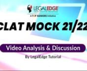 CLAT Mock- 40 GKQ1-5.compressed.mp4 from 1 gkq