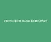 Use this as your guide when collecting your blood drop sample on the ADx100 card!